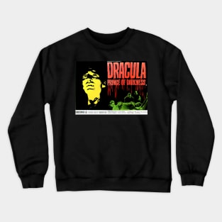 Classic Horror Lobby Card - Dracula Prince of Darkness Crewneck Sweatshirt